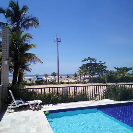 Apartamento Pe Na Areia Com Piscina Vista Mar Bairro Nobre Bertioga Exterior photo